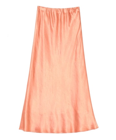 サテンナロースカート