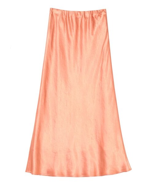 サテンナロースカート