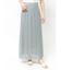 チュールメッシュナローフレアスカート