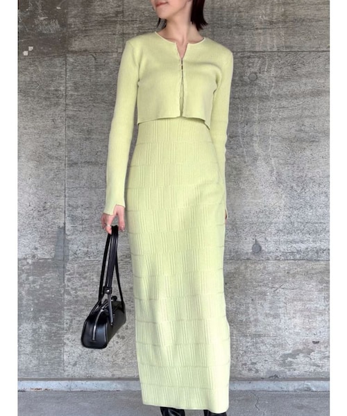 ニットツイードフリンジジャンパースカート｜ラグナムーンの通販