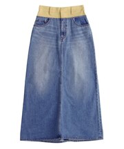 ドッキングデニムスカート