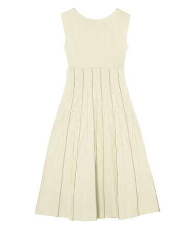 ジオメトリックフォルムニットワンピース