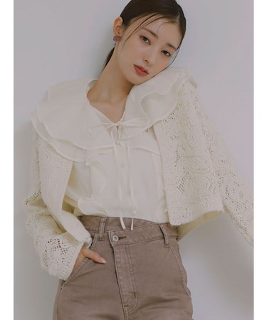 ラッフルシアーブラウス
