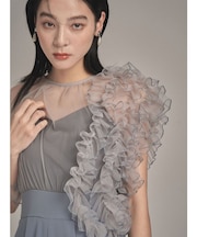 LADYバイカラーメロードッキングコンビネゾン