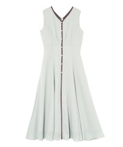 バイカラーパイピングワンピース