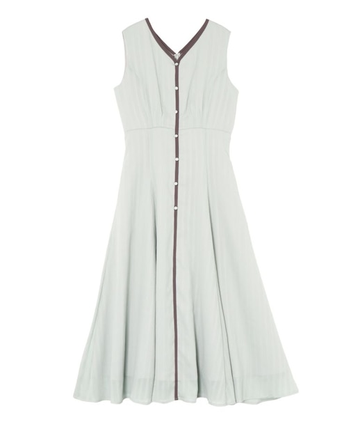 バイカラーパイピングワンピース