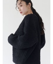 【WEB限定】ループヤーンセッケツニットブルゾン