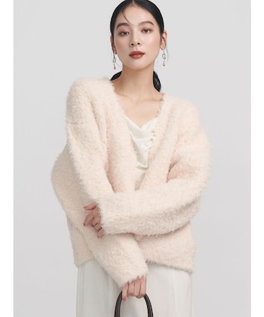 【WEB限定】ループヤーンセッケツニットブルゾン