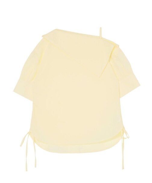 アシメネックデザインブラウス