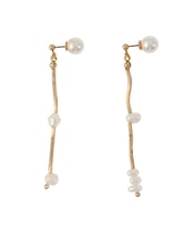 LADYランダムパールツイストミックスピアス