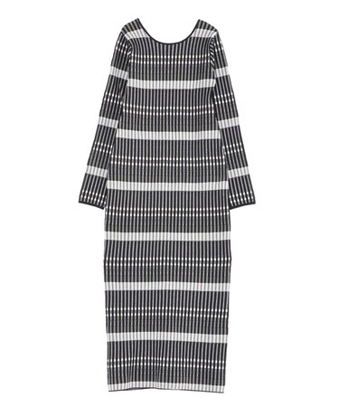 2WAYチェックニットワンピース