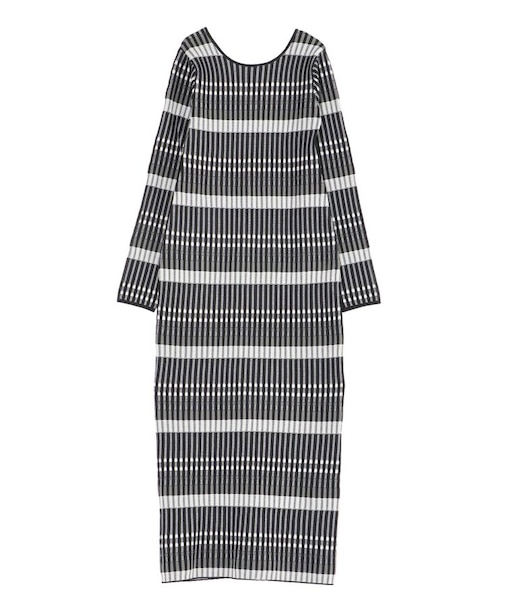 2WAYチェックニットワンピース