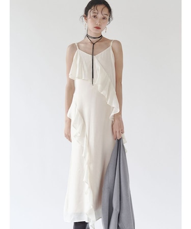 ラッフルフリルキャミワンピース