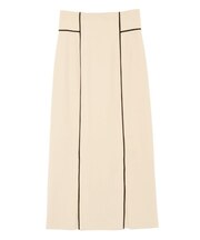 バイカラーパイピングスカート