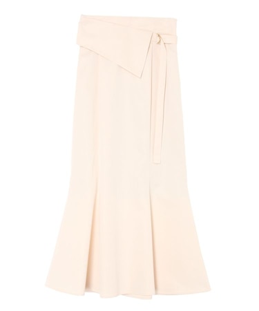 サテンツイルラペルマーメイドスカート