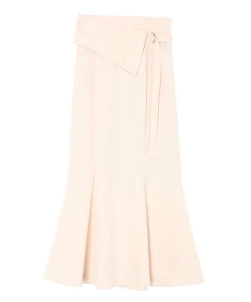 サテンツイルラペルマーメイドスカート