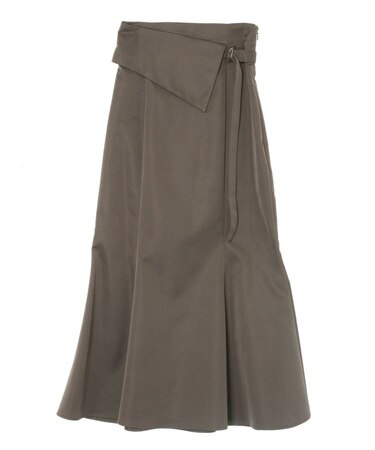 サテンツイルラペルマーメイドスカート