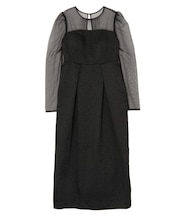 LADYジャガードコクーンドレス