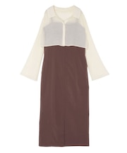 シアーシャツセットキャミワンピース