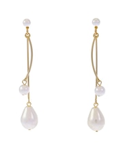 LADYフェイクパールチェリーピアス