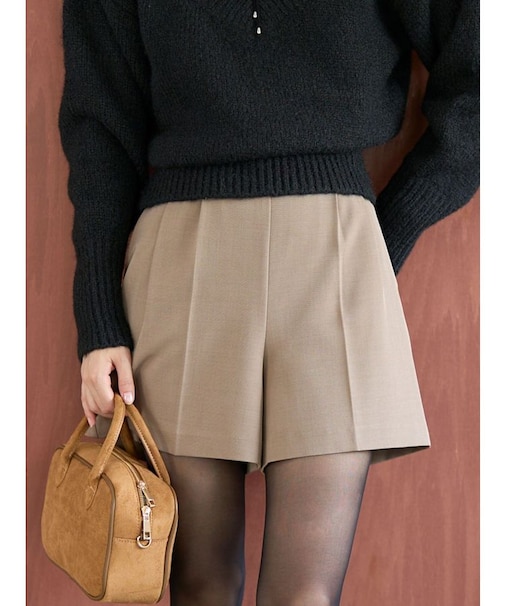 バイカラーベルトセットショートパンツ