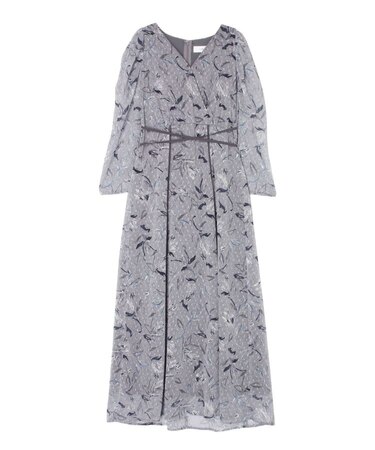 ペイントフラワーカシュクールワンピース