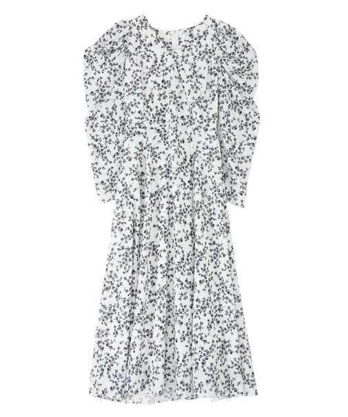フラワープリントカシュクールワンピース