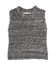 ツイードフリンジニットプルオーバー