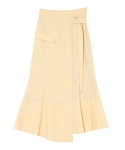 【新色追加】ツイードウエストアシメナローフレアスカート