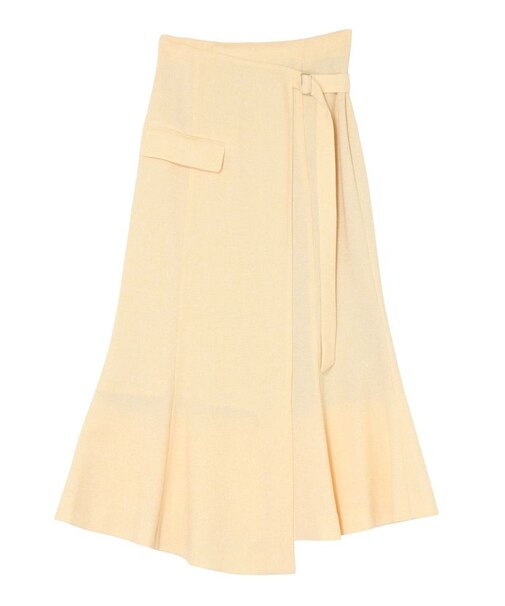 【新色追加】ツイードウエストアシメナローフレアスカート