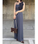 LADYコサージュチュールパンツドレス