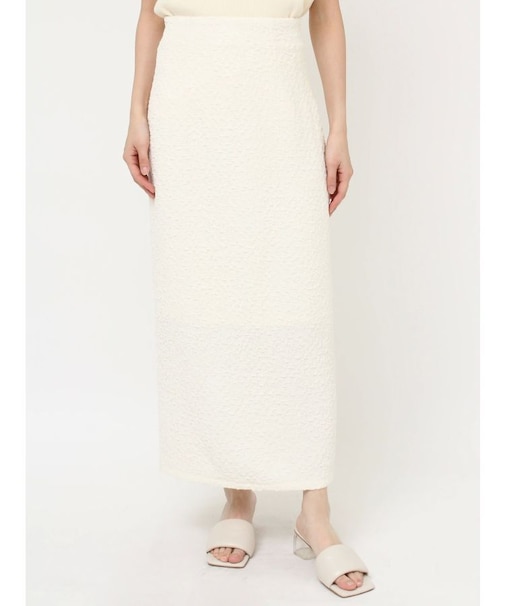 シャーリングジャガードIラインスカート