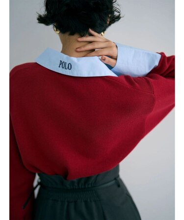 【POLO BCSコラボ】シャツカラーカフスニットプルオーバー