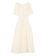 フロントZIPウエストタックワンピース