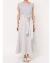 カットジャガードドッキングワンピース