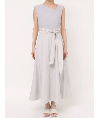 カットジャガードドッキングワンピース