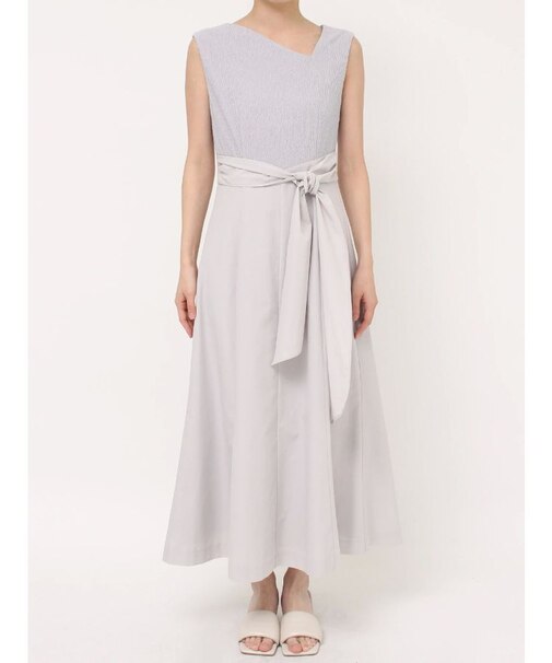 カットジャガードドッキングワンピース