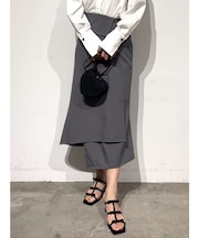 ウエストラペルアシンメトリースカート