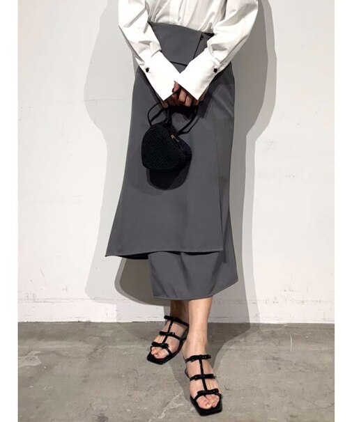 ウエストラペルアシンメトリースカート