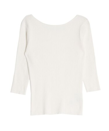 シルクブレンド2WAYニットプルオーバー