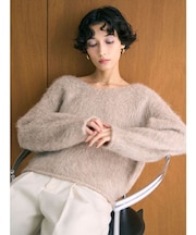 【REVIVAL】アルパカシャギーVネックニットプルオーバー