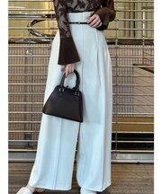 バイカラーベルトパンツ