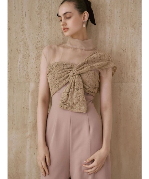 LADYエンブロイダリーツイストパンツドレス｜ラグナムーンの通販