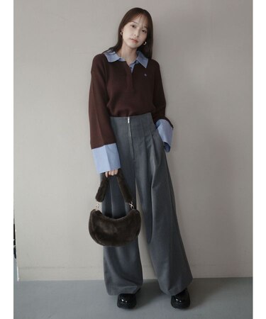 2タックワイドパンツ