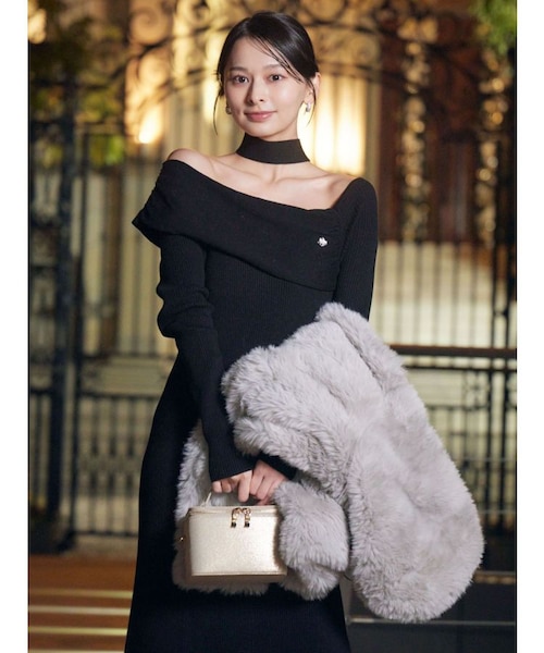 POLO BCSコラボ】オフショルチョーカーニットワンピース｜ラグナムーン