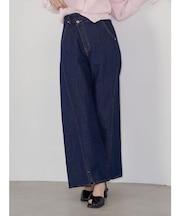 ワイドフレアデニムパンツ