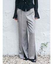 センタースリットフレアパンツ