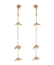 LADYフラワーチェーンピアス