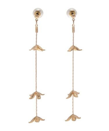 LADYフラワーチェーンピアス