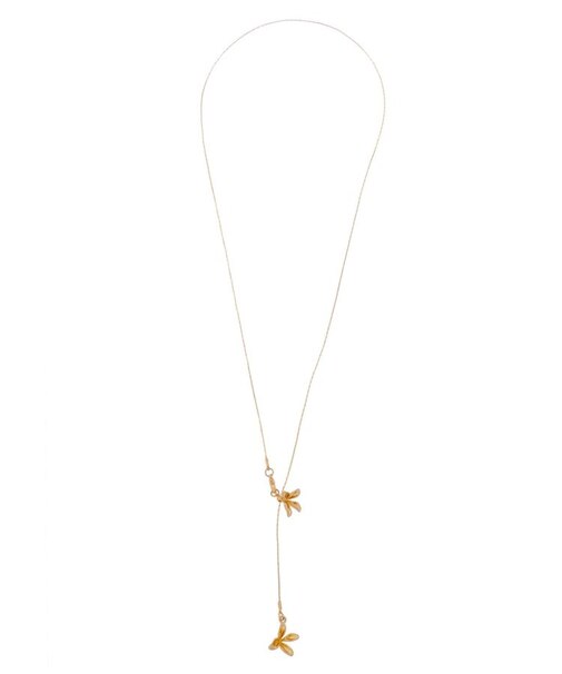 LADYフラワーチェーンドロストネックレス